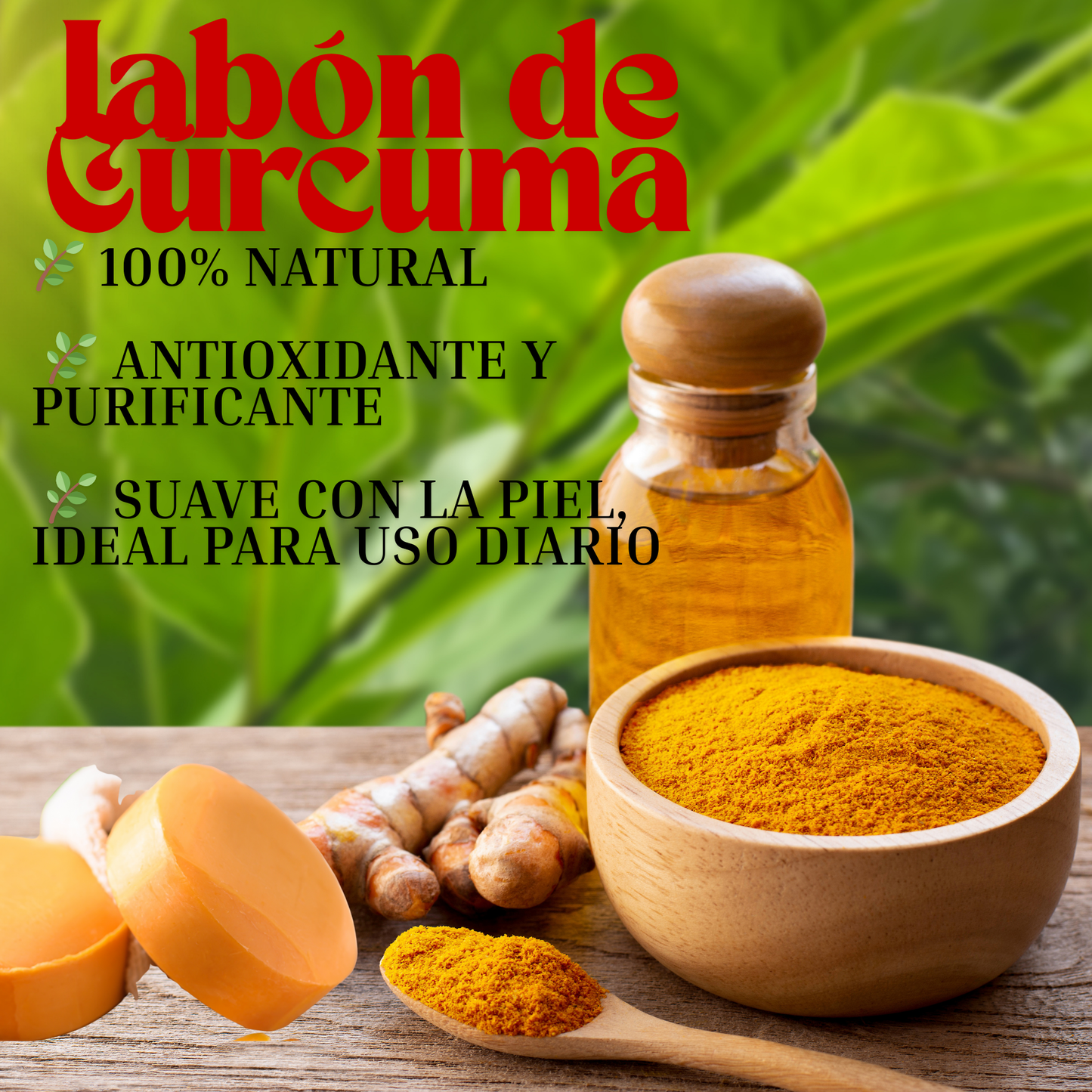 NUEVO Jabón de Cúrcuma