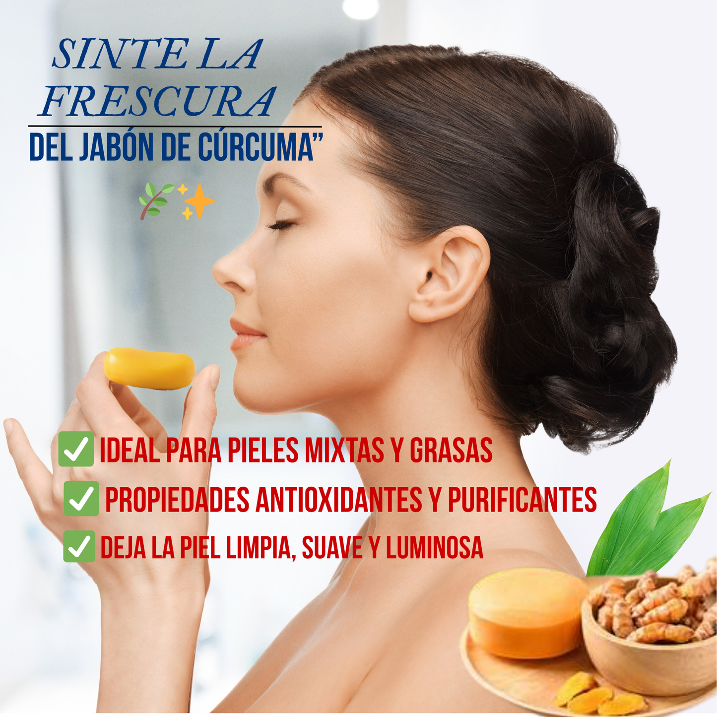 NUEVO Jabón de Cúrcuma